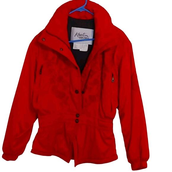 Kaelin Vintage Jacket Ski Embroidered Sz. 6 90s - Picture 1 of 10